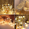 Miniatyrbild 3 av 5: 2-pack Ljusslingor, 6M 40 LED Slingor Utomhus Vattentät IP65 med 16 Färger Timer Fjärrkontroll, Ljusslingor