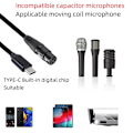 Miniatyrbillede 5 af 5: XJ-Usb C til XLR hun-kabel, Usb C mikrofonkabel Type C han til XLR hun Mic Link Studio Audio C