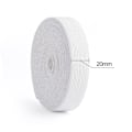 Miniatyrbild 5 av 5: XJ-Vit Syresår 40m 20mm Stickad Elastisk Spole Kraftig Stretch Hög Elasticitet Band Material