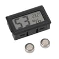 Black Digital LCD Hygrometer Thermometer for Cigar Box Cabinet