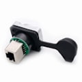 Miniatyrbilde 1 av 3: Engros 1 stk. Vanntett RJ45 Skjermet Nettverkskontakt, 8p8c, Hunn Panelmontert RJ45 Ethernet-kontakter, Normale og Rettvinklede Stiler