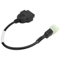 Miniatyrbillede 3 af 5: OBD2 6-benet motorcykeldiagnostikkabel konverteringsadapter til Delphi ECU med stik