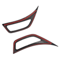 Miniatyrbilde 4 av 5: XJ-Body Plate Trim Bil Luftuttak Patch Bil Eksteriør Hjul Øyenbryn Dekorasjonsdeksel For 18+ Wrangler/ Jt C