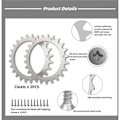 Miniatyrbillede 2 af 3: Premium rustfri stål studs til Worx Landroid S/M, Premium rustfri stål udskiftnings studs til robotplæneklipper, hjulstørrelse 205mm (L)