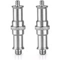 Miniatyrbillede 1 af 4: XJ-1/4 til 3/8 tommer Metal Hanadapter Gevind Skrueadapter Spigot Stud til Studiolysstativ, Adapter, Kuglehoved, Trådløs Flashmodtager, 2-pak