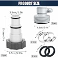Miniatyrbillede 3 af 4: Poolbundsrenser, Poolstøvsuger, Swimmingpool, Poolstøvsuger, 32 til 38, Intex Pool Adapter, Poolslangeadapterkit, Pooltilbehør, Slangedyse