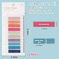 Miniatyrbillede 4 af 5: XJ-60 Farver Skrivbare Morandi Sticky Tabs, Flytbare Farve Side Markører - Transparent Sticky Note