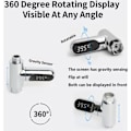 Pikkukuva 4 / 4: LED Digitaalinen Vauvan Kylpytermometri, 360° Kääntyvä Näyttö, Reaaliaikainen Veden Virtauslämpömittari, Itse Tuotettu 0100°, Sopii Lapsille, Vanhuksille ja P