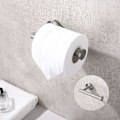 Pikkukuva 2 / 5: WC-paperiteline, harjattu nikkeli, SUS304 ruostumaton teräs, moderni pyöreä WC-paperiteline, seinään asennettava, kylpyhuoneen WC-paperin annostelija 5 t...