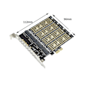 Miniatyrbilde 2 av 5: XJ-Multifunksjonell Bærbar Pci-e X1 Til 4 Bit M.2 B-key Ssd Til Pcie Ngff Sata Utvidelseskort Adapter Bil