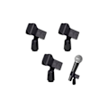 Miniatyrbillede 1 af 5: Mikrofonklemme, Universel Mikrofonholder, Mikrofonklemme, 3 Stykker Kvalitetsmikrofonfjederklemme, Ideel til Forelæsninger, Podcasts, Klasser...