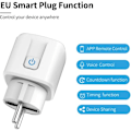 Miniatyrbillede 4 af 4: Smart WiFi Stik: 16A WiFi Smart Stik med Timer og Nedtællingsfunktion, Energiovervågning Smart Stikkontakt Kontakt Fungerer med Alexa