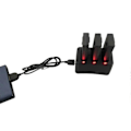 Miniatyrbilde 2 av 5: 3-i-1 Multi Batterilader Hub Intelligent Hurtiglading for DJI Tello Drone Svart