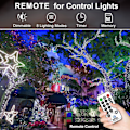 Miniatyrbilde 2 av 5: XJ-403ft 1000 LED Lyslenke Utendørs Julebelysning 8 Moduser & Timer Kald Hvit