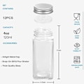 Miniatyrbilde 3 av 5: 12 stk Krydderglass, 120 ml Kvadratiske Krydderglass, Transparente Krydderglass