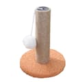 Scratch-Resistant Climbing Post Stable Coral Fleece Cute Shape Comfortable Cat Scratching Post for Indoor Cats Tangerine