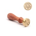 Miniatyrbillede 4 af 5: 26 engelske bogstaver Initialer Personligt brevstempel/Seglvoks /bryllupsvoks Seglstempel Brugerdefinerede invitationer Kuverter