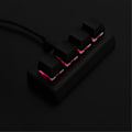 Miniatyrbilde 5 av 5: XJ-4 Taster Programmerbart Tastatur Rød Bryter Ctrl C V Enter Mini Mekanisk Tastatur Støtter Nkro For Gaming