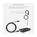 Miniatyrbilde 1 av 5: XJ-Q1 Usb7.1 Eksternt Lydkort Stasjonær Datamaskin Bærbar PC Driverfri Høy Kvalitets Spill Lydkort