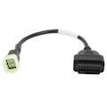 Miniatyrbillede 2 af 5: OBD2 6-benet motorcykeldiagnostikkabel konverteringsadapter til Delphi ECU med stik