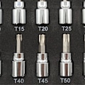 Miniatyrbilde 5 av 5: XJ-10-delt sett med 3/8 sekskantpressehylse stjernepressehylse Torx spline sekskanthylse