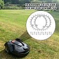 Miniatyrbillede 4 af 5: Hold musen over billedet for at zoome ind. Robotplæneklipperspig i rustfrit stål til Husqvarna Automower 330 420 430X 435X 440 450X 435X AWD 550, forbedret trækkraft