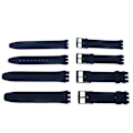 Pikkukuva 3 / 5: för Swatch 16/17/19/20mm Silikoni Kellonranneke Rannekoru Kello Kestävä