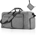 Hopfällbar Resväska 65L Med Skofack Rivtålig Polyester För Gym Helgresor Och Flygplan Handbagage Grå