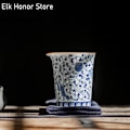 Miniatyrbillede 4 af 5: 250ml Blå og Hvid Porcelæn Te Kande Twa Maker Justice Kop Håndlavet Keramisk Te Cha Hai Te Kop Kung Fu Te Service Ceremoni