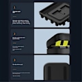 Miniatyrbild 4 av 5: XJ-Batterifack För Hero 12 11 10 9 Batteri 3 Fack LED-Laddare TF-Kort Batteriförvaring