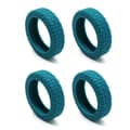 Resväskor Hjulskydd Silikon Tyst Skyddsskydd för Kabinväskor för De Flesta 8 Spinnerhjul Lake Blue Lake Blue 4pcs