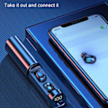 Miniatyrbild 3 av 3: LED-Display Hörlurar Trådlösa Bluetooth Hörlurar In-Ear Hörlurar Vattentäta