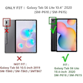 Pikkukuva 2 / 5: Galaxy Tab S6 Lite 10,4 tuumaa 2020 Malli Sm-p610 Sm-p615 Näppäimistökotelo Kosketuslevyllä Söpö Pyöreä Painike Väri Näppäimistö Irrotettava Bluetooth Touc...