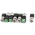 Miniatyrbillede 1 af 5: Engros 1 stk. CCTV BNC-stik DC-strømstik 2,5 mm 3,5 mm han hun Audio Video Balun System Sikkerhedsadapter Coax CAT5 RJ45 USB-stik