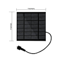 Miniatyrbillede 1 af 5: XJ-Solcellevandpumpe Solpanel Fontænepumpe Pool Dam Have Vandspreder Sprøjte Til Fuglebad P