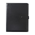 Miniatyrbild 2 av 2: Black - Leather Portfolio A4 Folder Business Portfolio Writing