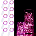 Miniatyrbild 1 av 5: XJ-10-pack 1m Mini LED Ljusslinga Batteridriven Rosa