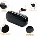 Miniatyrbilde 3 av 3: Sett med 2 dynamiske blinklys, LED sideblinklys, for Golf 3, Polo, VW, T5, Sharan, Passat 14805294