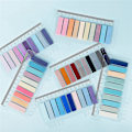 Miniatyrbillede 2 af 5: XJ-60 Farver Skrivbare Morandi Sticky Tabs, Flytbare Farve Side Markører - Transparent Sticky Note