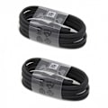 Miniatyrbilde 2 av 2: 2 stk Samsung Original 1.2m Ekstra lang USB-C Kabel / Lader Svart