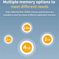 Miniatyrbillede 5 af 5: XJ-For Zero 2w Udviklingskort 2g Ram+udvidelseskort+kabinet Ddr4 Mini Pc H618 Wifi5 Bt5.0 Understøtter 4k