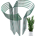 Miniatyrbillede 1 af 4: Pakke med 10 halvcirkelformede plantestøtter til grønne planter, for at fremme væksten af dine planter - Støtter til hortensiaer, pæoner og stauder (25c