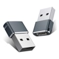 Miniatyrbillede 2 af 5: 4-pak USB til USB-C-adapter, Type-C hun til A han billaderkonverter til nye iPhone 16 Pro Max Plus 15 14 13, Appl