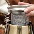 Miniatyrbillede 5 af 5: Tekande i rustfrit stål, 1L tekande med aftagelig si