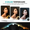 Miniatyrbillede 4 af 5: XJ-RBG Selfielampe LED Ring Light Stativ og Mobilholder
