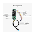 Miniatyrbild 5 av 5: XJ-Elektrisk Scooter BT Digital Display Instrumentpanel Med Displaypanelskydd För Max G30