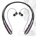 Pikkukuva 5 / 5: Langattomat Bluetooth-kuulokkeet mikrofonilla, niskapanta, urheilu, keltainen