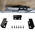 Miniatyrbilde 5 av 5: XJ-3 stk. Plast Laptopholder for Under Skrivebord med Skrue, Laptopfeste for Under Skrivebord, Tilleggsutstyr Unde