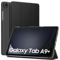 Samsung Galaxy Tab A9+ kolmiosainen suojakotelo jalustalla - Musta