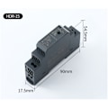 Miniatyrbild 2 av 4: HDR-skenmonterat nätaggregat，Ultratunt DIN-skenmonterat nätaggregat/1SU HDR-15-12，12 V 1.25 A 15 W